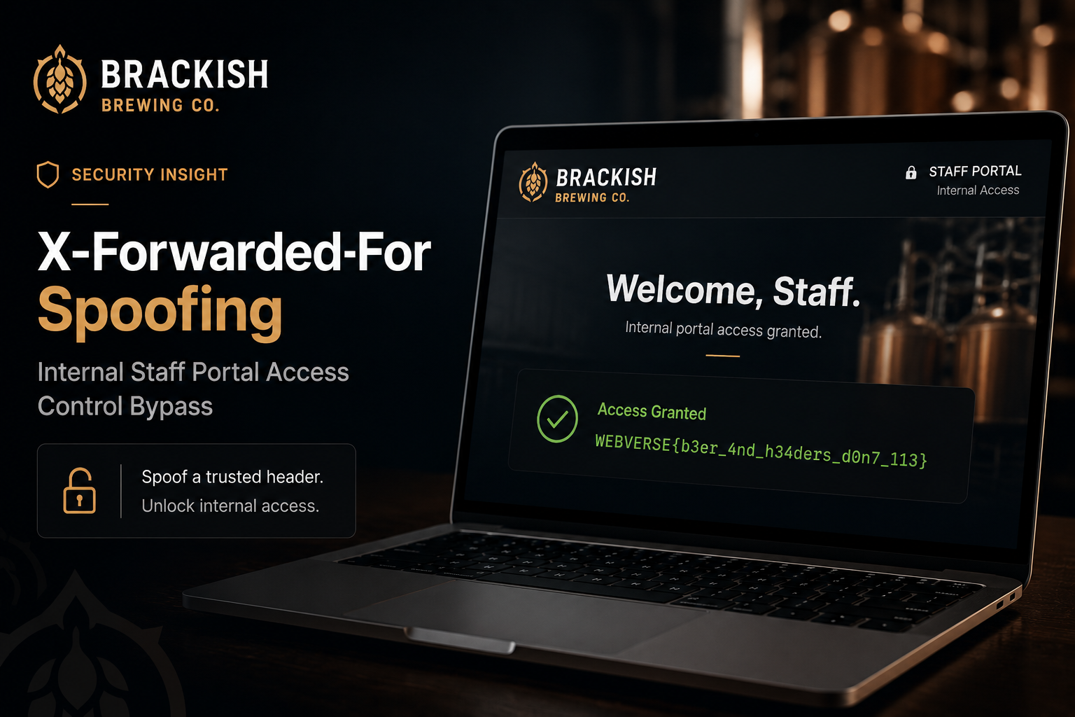 Brackish Brewing Co WebVerse challenge