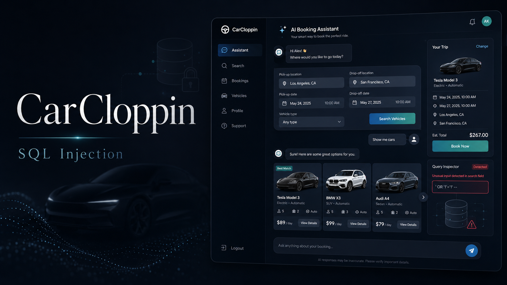 CarCloppin SQL Injection challenge cover