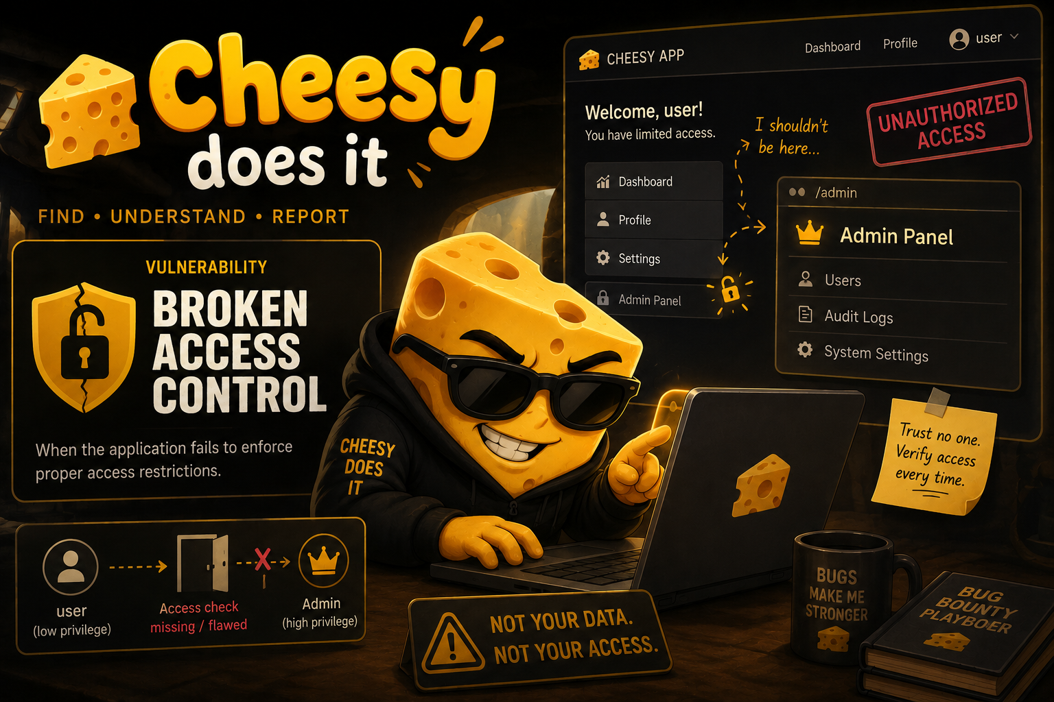 Cheesy Does It IDOR order disclosure walkthrough