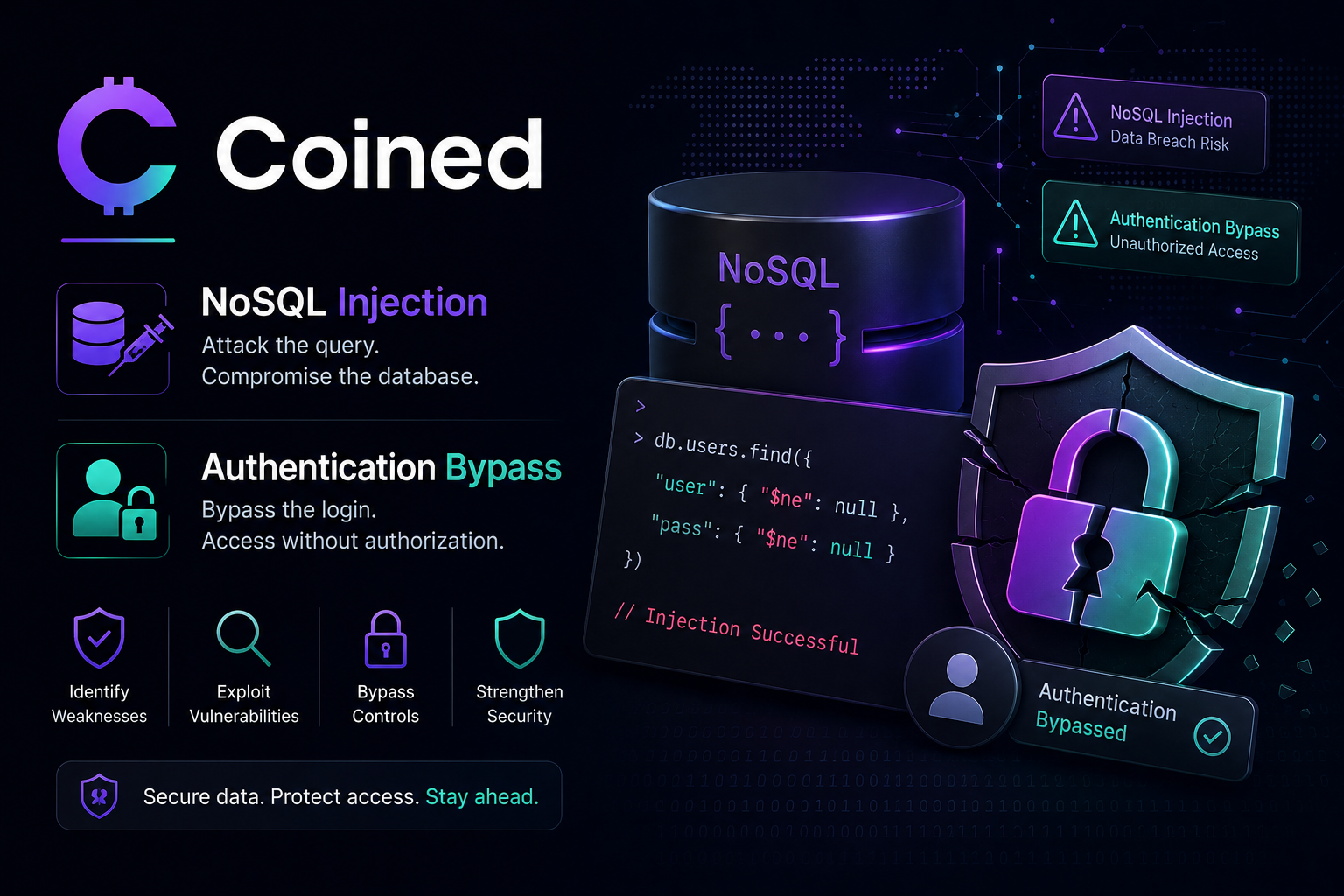 Coined NoSQL Injection Authentication Bypass