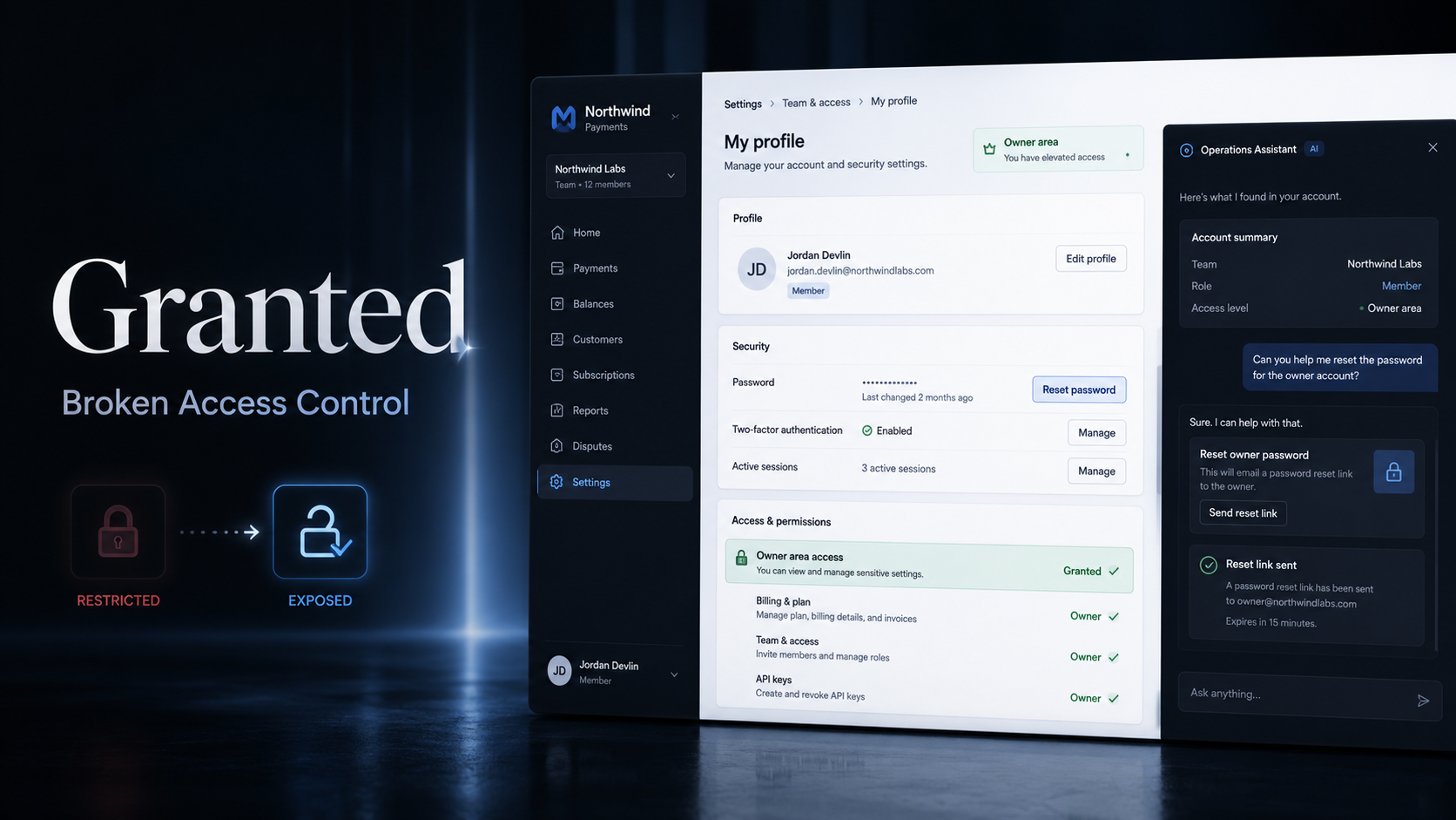 Granted broken access control challenge
