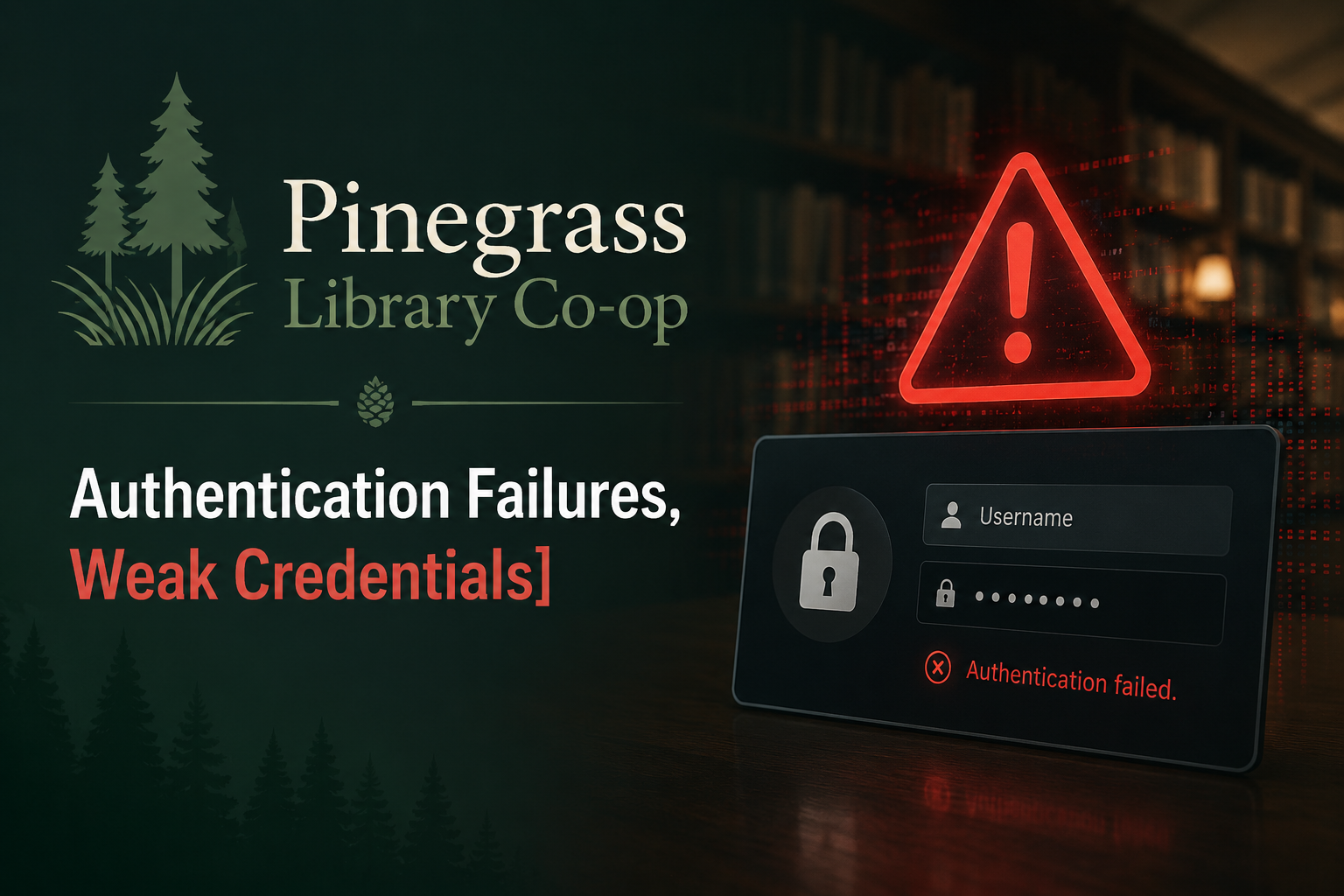 Weak Credentials – Member Account Compromise | Pinegrass Library Co-op