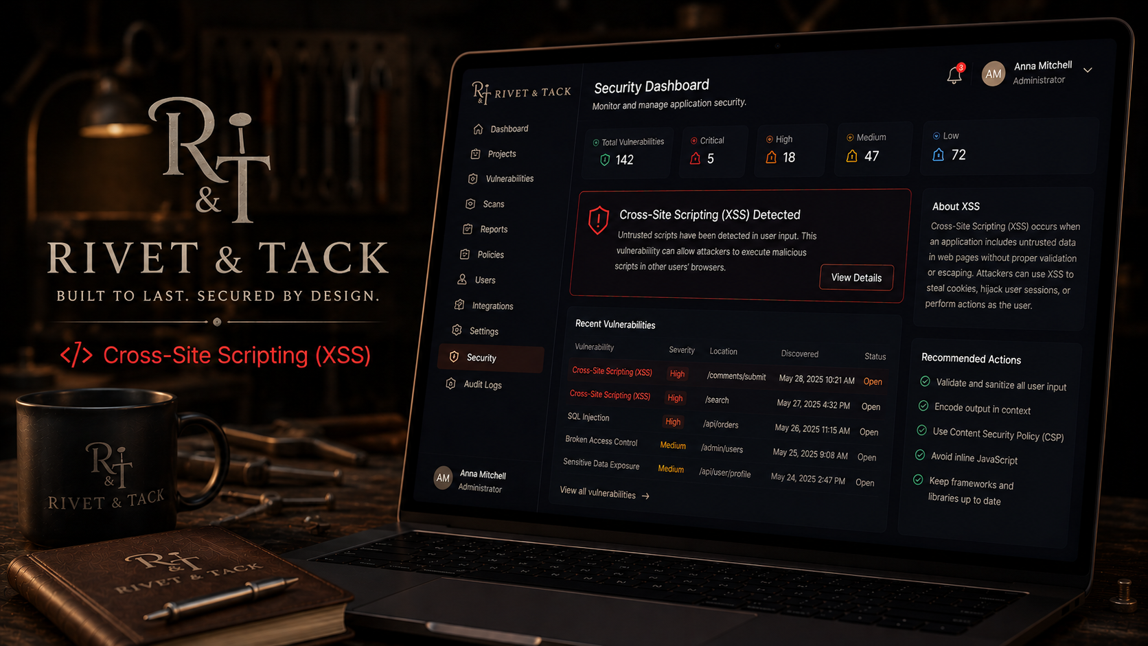 Cross-Site Scripting (XSS) – HTML Tag Breakout | Rivet & Tack