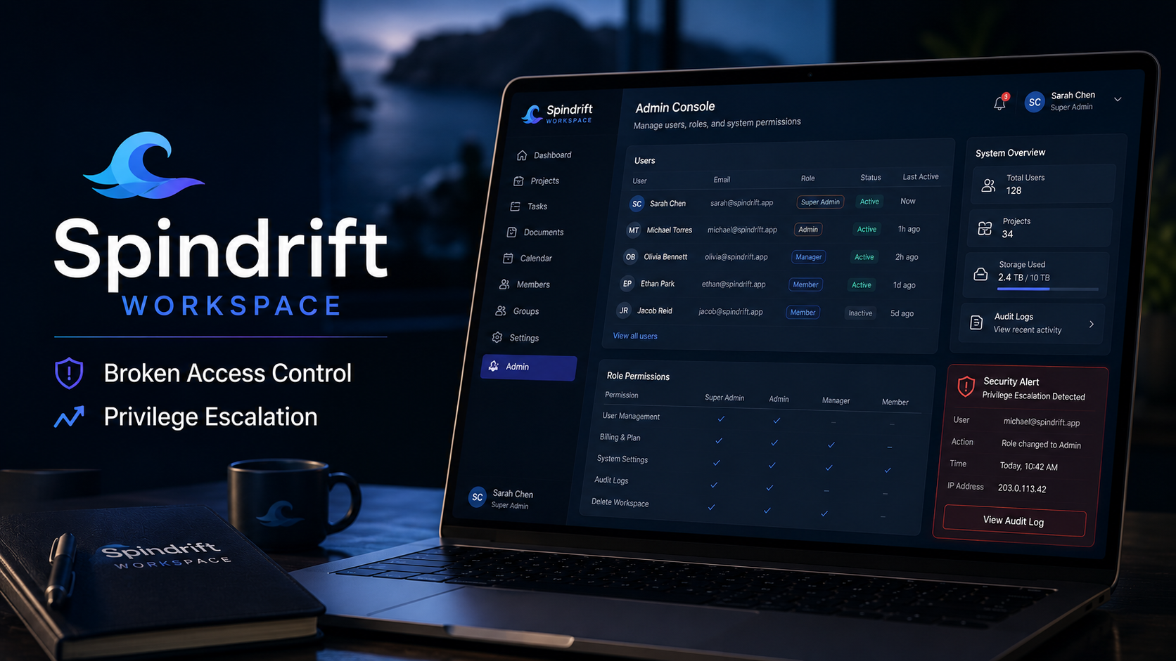 Privilege Escalation – Unsigned Session Token Tampering | Spindrift Workspace