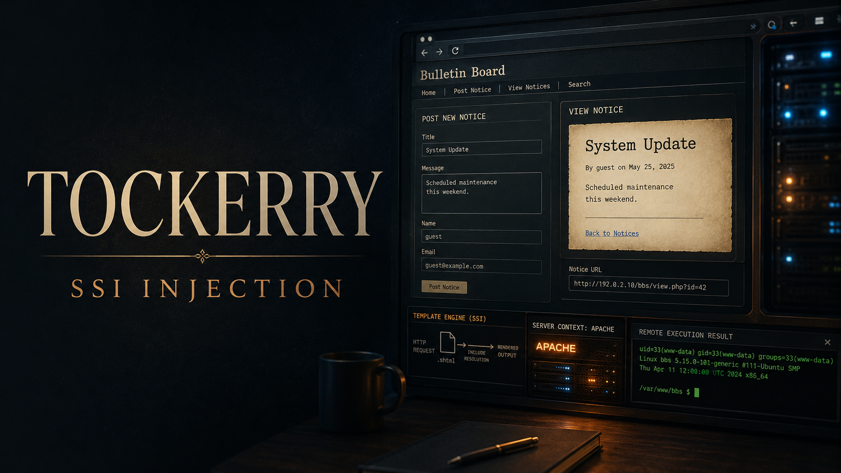 Tockerry Server-Side Includes Injection