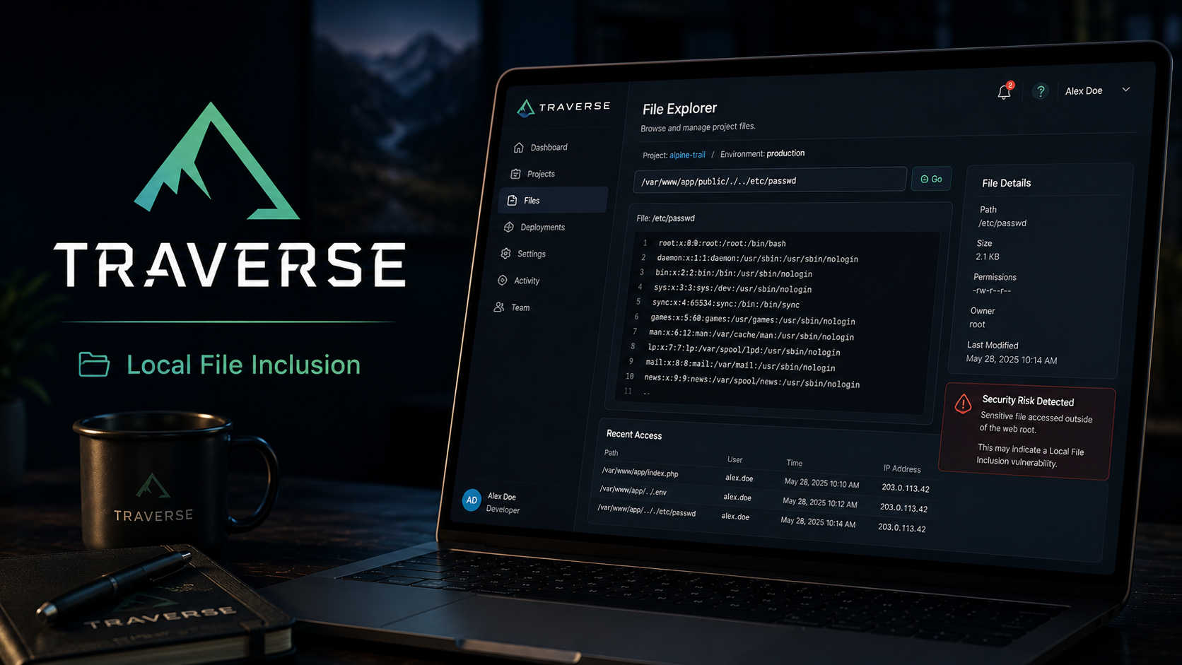 Local File Inclusion – Arbitrary File Read | Traverse